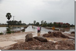 0001 - Route inondée, Route 33, Xa Xia vers Kampot