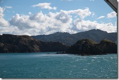 0213 - Vu du ferry, Arrivée Picton, Wellington vers Picton