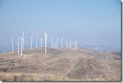 0028 - Champ d'éoliennes, N232, Alcaniz vers Alicante